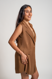 CHALECO MOANA - MARRON