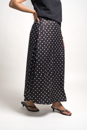 FALDA REBECA - POLKA DOTS NEGRO