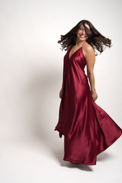 VESTIDO JESSICA - BORGOÑO