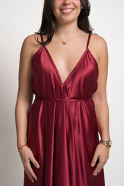 VESTIDO JESSICA - BORGOÑO