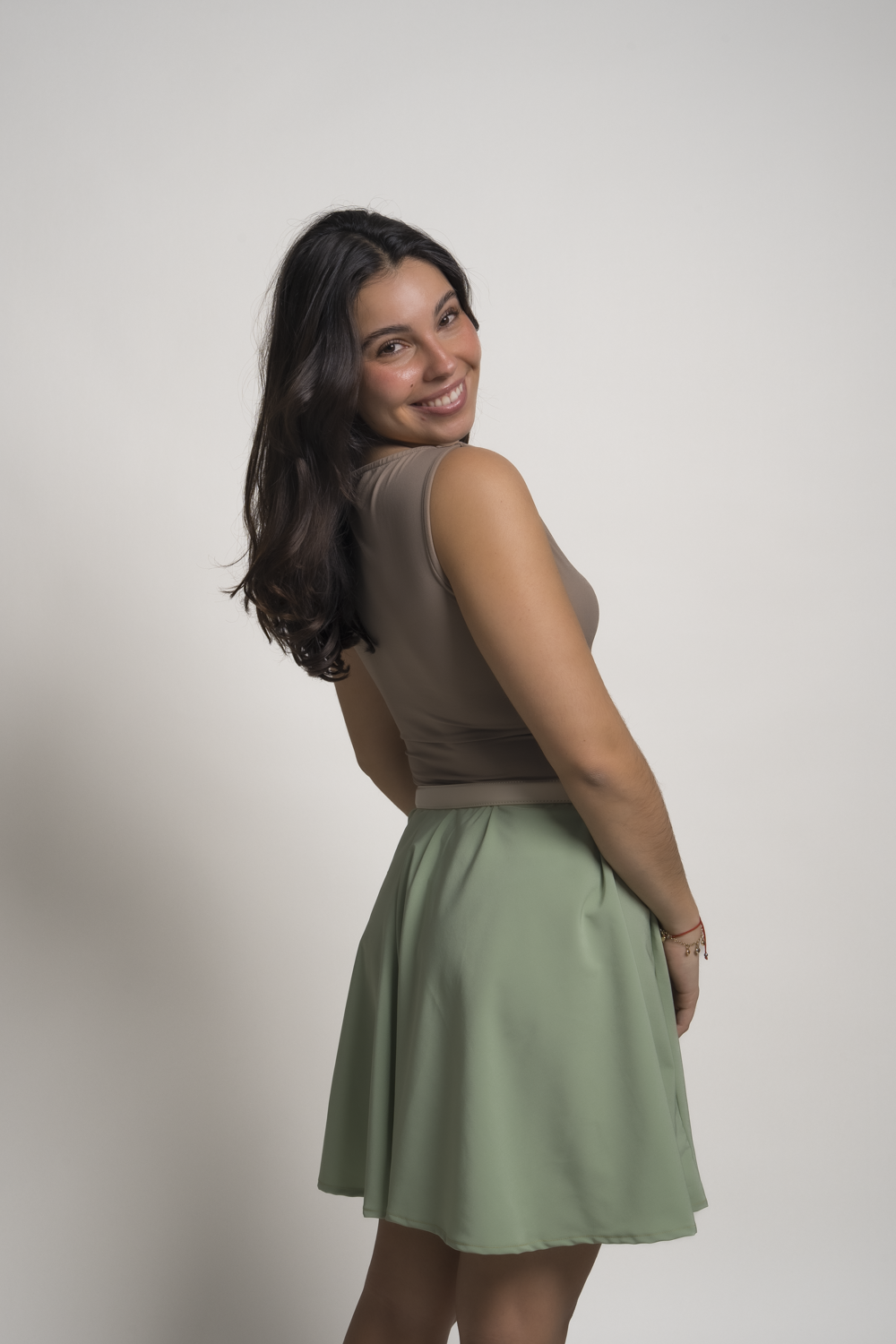 FALDA ALEXANDRA - VERDE PISTACHO