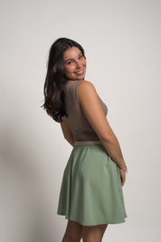 FALDA ALEXANDRA - VERDE PISTACHO